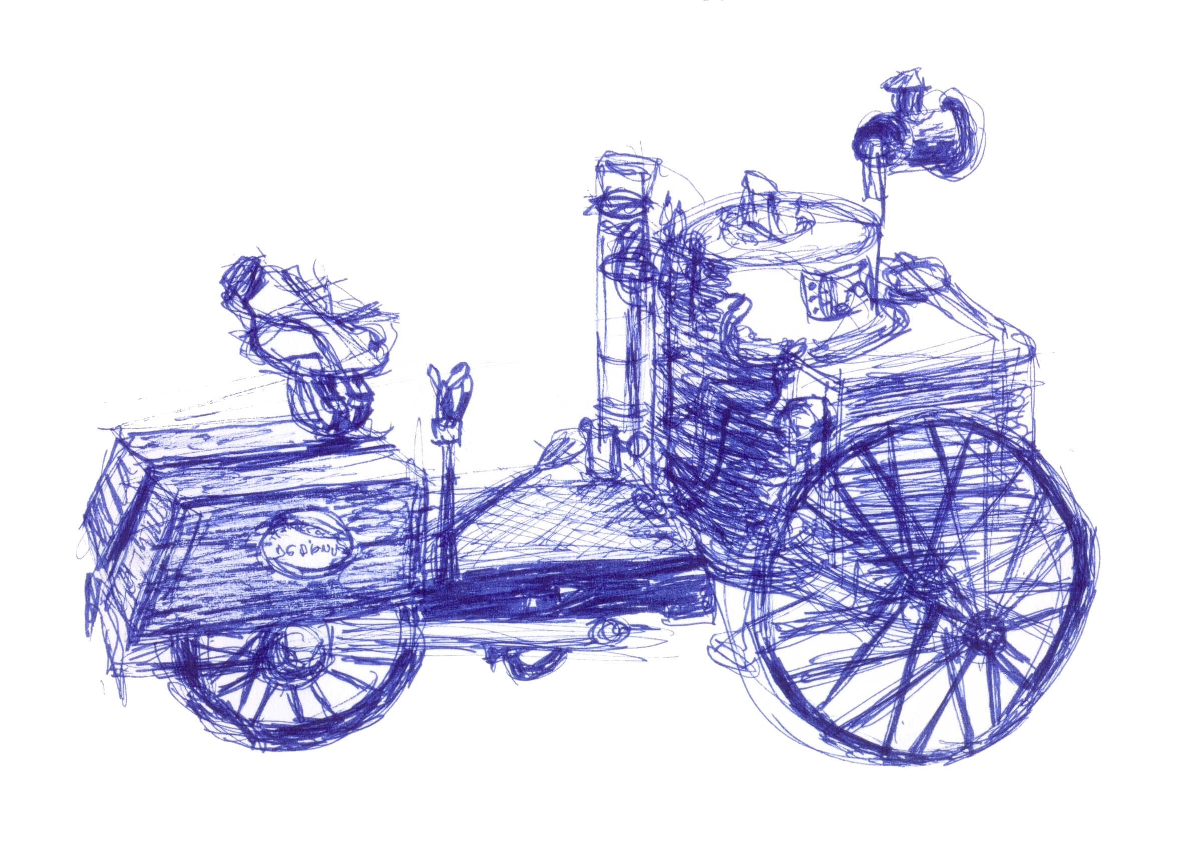 Tricycle à vapeur par Amandine